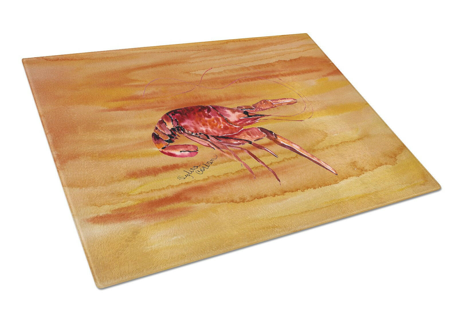 Crawfish Hot and Spicy Glass Cutting Boards – Durable, Decorative Kitchen Art