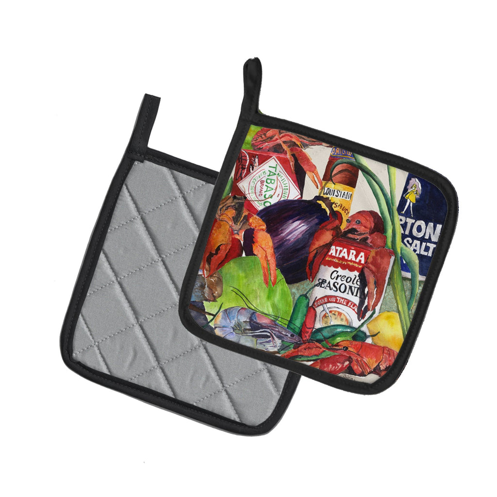 Louisiana Spices  Pot Holders - Set of 2 Decorative Kitchen Helpers | Made in the USA 8540-2PTHD