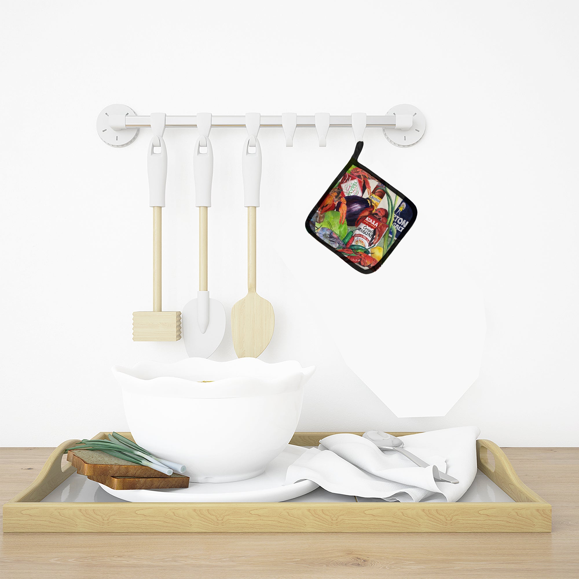 Louisiana Spices  Pot Holders - Set of 2 Decorative Kitchen Helpers | Made in the USA 8540-2PTHD
