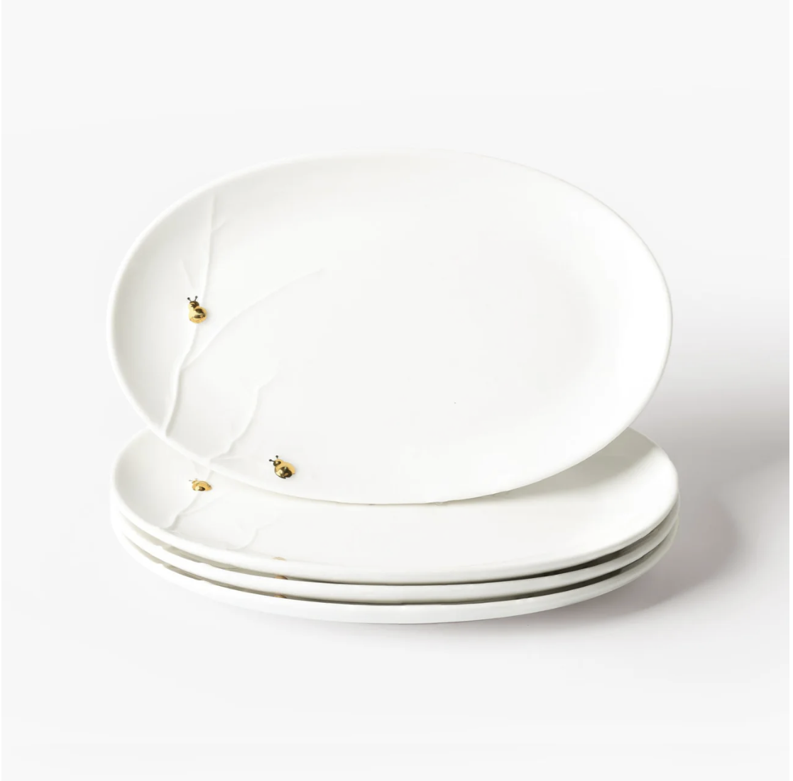 Ladybug Mini Oval Plates
