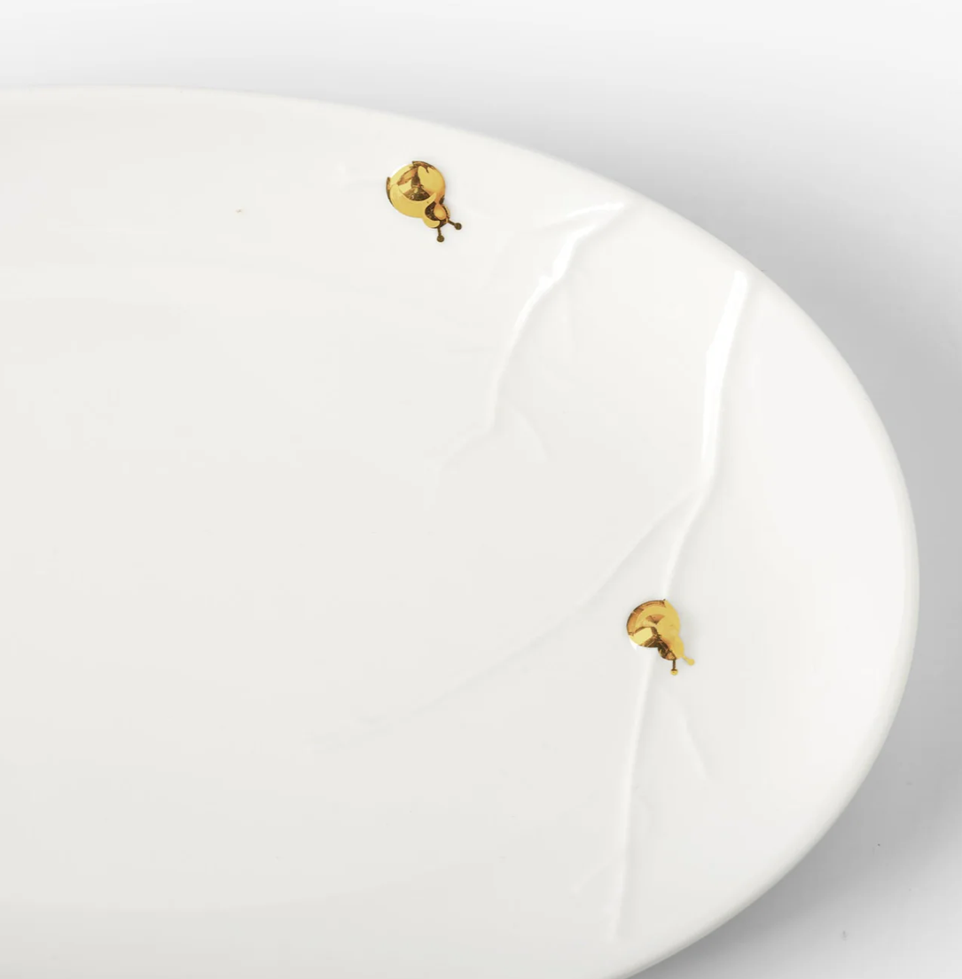 Ladybug Mini Oval Plates