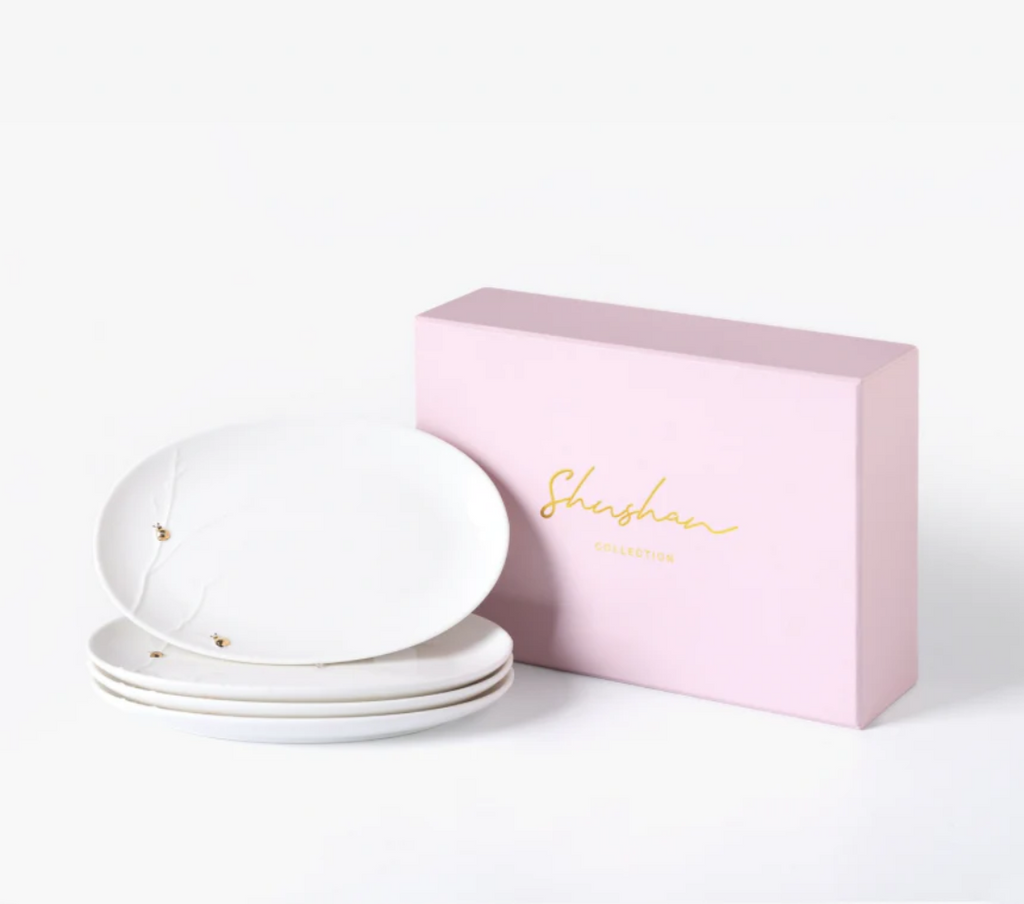 Ladybug Mini Oval Plates