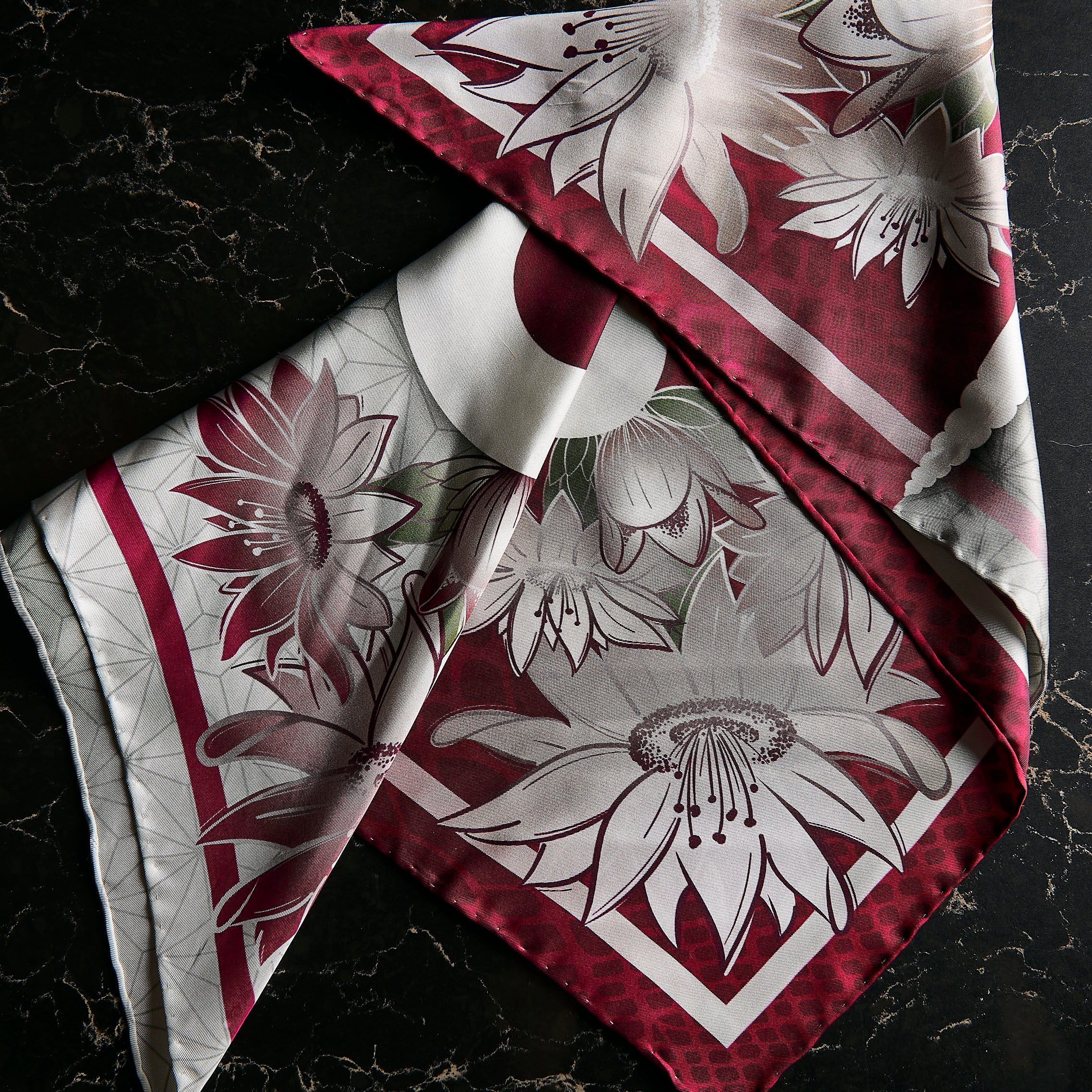 Saguaro Blossom Silk Scarf - Classic Size